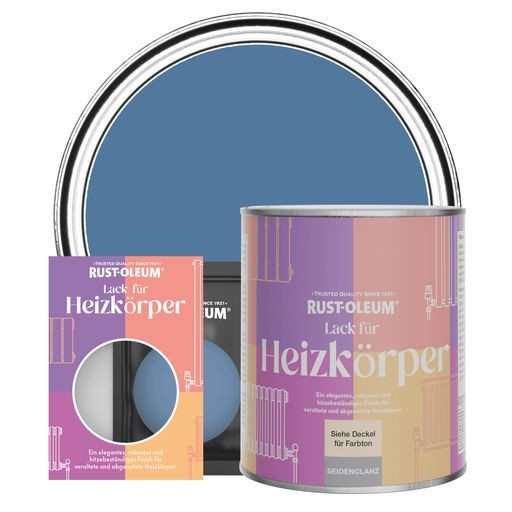Heizkörperlack, Seidenglanz - Blaue Seide